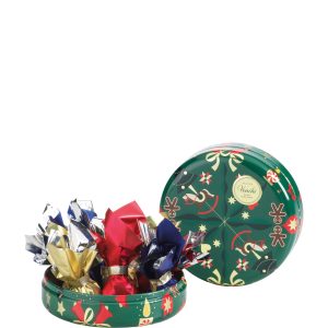 Round Metal Tin Christmas
