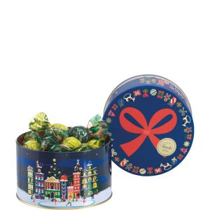 Medium Hamper Metal Tin Christmas Alice