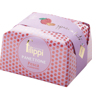 Panettone with Candied Peach and Macroons