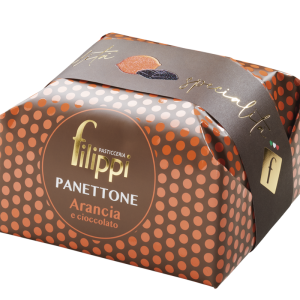 Panettone with Choco Drops & Candied Orange Peels