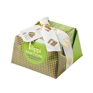 Panettone With Pistachio Cream And Chocolate Drops