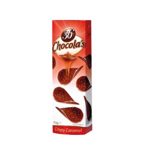 Box 36 Chocola's  Caramel Fine Milk Chocolate Curls