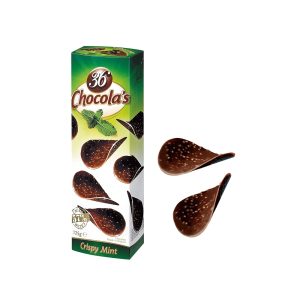 Box 36 Chocola's Mint Fine Dark Chocolate Curls