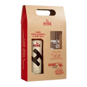 Hine VSOP 70cl in Pack with 2 Glasses