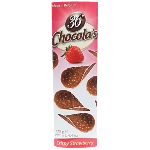 Box 36 Chocola's Strawberry Fine Milk Chocolate Curls