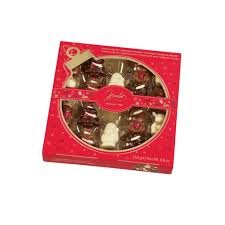 Box Ass Winter Deco Colour with Hazelnut Filling X- Mas Bauble