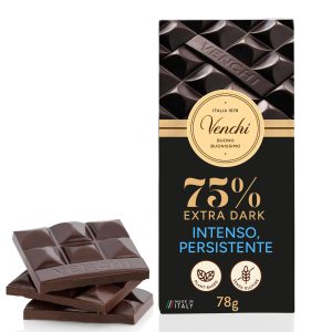 Venchi.75% Extra Darkchocolate Bar - Image 1