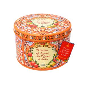 DOLCE & GABBANA ,IL PANETTONE AGLI AGRUMI E ALLO ZAFFERANo DI SICILIA